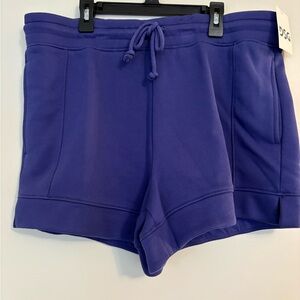 NWT DSG Purple Fleece Comfy Sweat Shorts - Classic Fleece Mid Rise